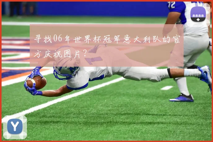 寻找06年世界杯冠军意大利队的官方庆祝图片?