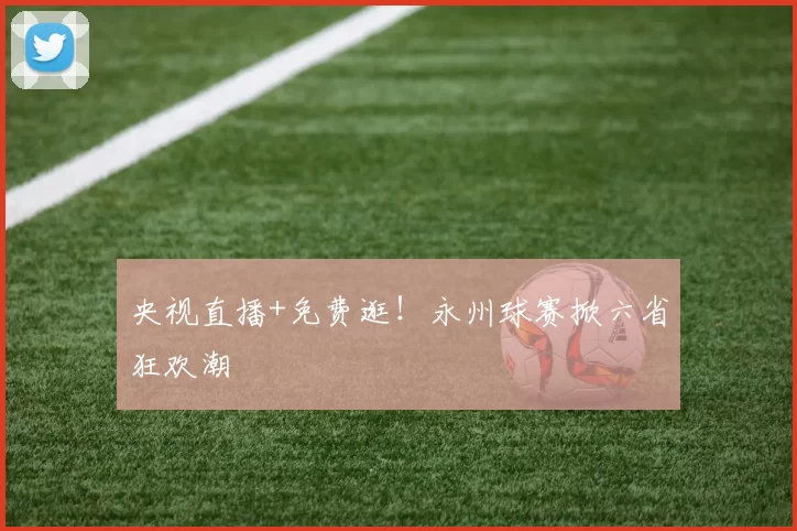 央视直播+免费逛！永州球赛掀六省狂欢潮